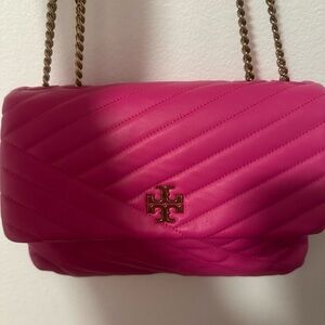 Tory Burch Fuchsia Quilted Shoulder Bag